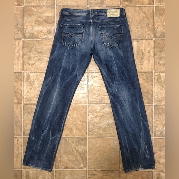 ***FOR SAM*** EUC RARE 008C0 Wash Diesel Larkee Relaxed Straight 32x34 (33x34) - Picture 5 of 8